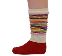 Hirsch Natur, Jambières épaisses pour enfant - 100 % laine (kbT) - Taille unique (1 à 6 ans), Rayures naturelles, One Size (1-6 Jahre)