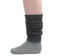 Hirsch Natur, Protège-jambes pour bébé et enfant - 100 % laine, anthracite, Taille unique
