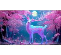 Hirsch Puzzle 1000 pièces Educa Jouet en Bois Divertissement créatif De l'art Décoration Jeu éduKatzeif Challenge Toy pour Adultes & Enfants des 14 Ans 75x50cm/1000pcs