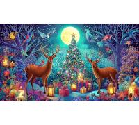 Hirsch Puzzle 1000 pièces Educa Jouet en Bois Jeu D'Intelligence Décoration Intérieure Jeu éduKatzeif Challenge Toy pour Adultes et Enfants à partir de 14 Ans 38x52cm/1000pcs