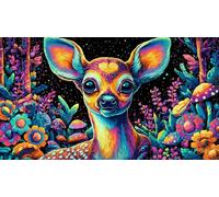 Hirsch Puzzles 1000 pièces Cadeau Unique Jeu éduKatzeif Challenge Toy de qualité supérieure Peinture Art pour Adultes et Enfants 38x26cm/1000pcs