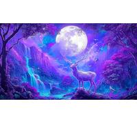 Hirsch Puzzles 1000 Pieces Cadeau Unique Jeu éduKatzeif Challenge Toy de qualité supérieure Peinture Art pour Adultes et Enfants 38x52cm/1000pcs