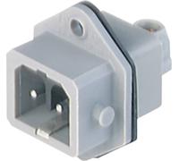 Hirschmann 932 048-106-1 Connecteur dalimentation STASEI embase mâle verticale Nombre total de pôles: 2 + PE 16 A gris 1 pc(s)