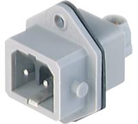 Hirschmann 932 048-106-1 Connecteur d'alimentation STASEI embase mâle verticale Nombre total de pôles: 2 + PE 16 A gris 1 pc(s)