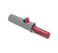 Hirschmann PINCE CROCODILE ISOLEE 4mm 6A - ROUGE (AK 10)