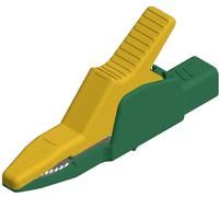 Hirschmann Test & Measurement AK 2 B 2540 I ge/gn Pince crocodile de sécurité enfichable 4 mm CAT II 1000 V jaune