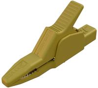 Hirschmann Test & Measurement AK 2 B 2540 I ge Pince crocodile de sécurité enfichable 4 mm CAT II 1000 V jaune