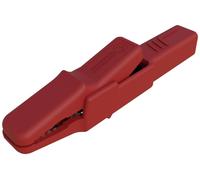 Hirschmann Test & Measurement AK 2 B rt Pince crocodile de sécurité enfichable 4 mm CAT II 300 V rouge