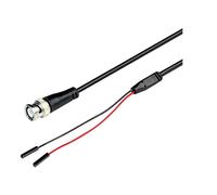 SKS Hirschmann Cordon de mesure BNC-AL 0,64 mm 1,20 m noir