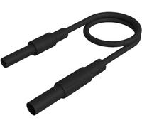 Hirschmann Test & Measurement MAL S GG-B 25/2,5 sw Cordon de mesure de sécurité fiche de sécurité 4 mm prise de sécurité 4 mm 25 cm noir 1 pc(s)