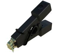 SKS Hirschmann MICRO-SMD CLIP 1 Pince crocodile enfichable 0.64 mm Ohne Messkategorie noir