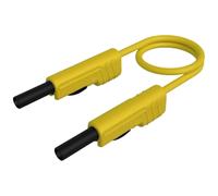 SKS Hirschmann MLB 100/1 V ge Cordon de mesure[Banane mâle 4 mm -Banane mâle 4 mm ] 1 m jaune