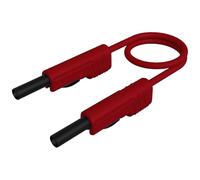 SKS Hirschmann MLB 100/1 V rt Cordon de mesure[Banane mâle 4 mm -Banane mâle 4 mm ] 1 m rouge