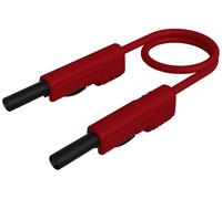 SKS Hirschmann MLB 100/1 V rt Cordon de mesure Banane mâle 4 mm Banane mâle 4 mm 1.00 m rouge 1 pc(s)