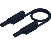 SKS Hirschmann MLS SIL WS 200/1 Cordon de mesure de sécurité Banane mâle 4 mm Banane mâle 4 mm 2.00 m noir 1 pc(s)