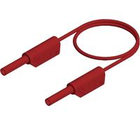 Hirschmann Test & Measurement MVL S 100/1 Au Cordon de mesure de sécurité Banane mâle 2 mm Banane mâle 2 mm 1.00 m rouge 1 pc(s)
