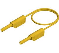 Hirschmann Test & Measurement MVL S 200/1 Au Cordon de mesure de sécurité Banane mâle 2 mm Banane mâle 2 mm 2.00 m jaune 1 pc(s)