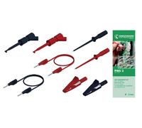 SKS Hirschmann PMS 2 Set de cordons de mesure mâle 2 mm mâle 2 mm 1.00 m noir, rouge 1 set