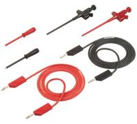 Set de cordons de mesure SKS Hirschmann PMS 4 CO [Banane mâle 4 mm - Banane mâle 4 mm] 1.00 m noir, rouge 1 set