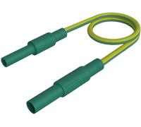 Hirschmann Test & Measurement SKS Hirschmann MAL S GG-B 25/2,5 ge/gn Cordon de mesure de sécurité fiche de sécurité 4 mm prise de sécurité 4 mm 25 cm jaune-vert 1 pc(s)