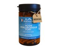 Hirvaya - Acide Hyaluronique Fort (1 seule Gélule/jour), 95 Gélules Pour 3 Mois, Hyaluronate de Sodium + Collagène marin Naticol® - Beauté de la Peau, Anti-Âge Naturel - Fabriqué en France
