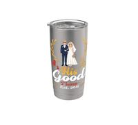 His Good Thing Est 2011 15ème anniversaire de mariage épouse Marry Gobelet isotherme en acier inoxydable double paroi