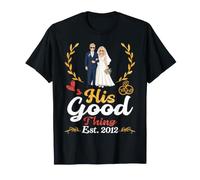 His Good Thing Est 2012 14ème Anniversaire de Mariage épouse Marry T-Shirt