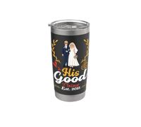His Good Thing Est 2015 11e anniversaire de mariage épouse Marry Gobelet isotherme en acier inoxydable double paroi