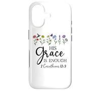 His Grace is Enough Bible Verse Christian 2 Corinthians 12:9 Coque pour iPhone 17