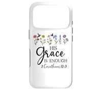 His Grace is Enough Bible Verse Christian 2 Corinthians 12:9 Coque pour iPhone 17 Pro