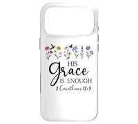 His Grace is Enough Bible Verse Christian 2 Corinthians 12:9 Coque pour iPhone 17 Pro Max