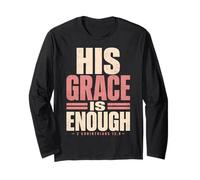 His Grace is Enough Corinthians 12:9 Verse biblique Manche Longue
