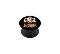 His Grace is Enough Corinthians 12:9 Verse biblique PopSockets PopGrip Adhésif