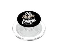 His Grace is Enough Corinthians 12:9 Verse biblique PopSockets PopGrip pour MagSafe