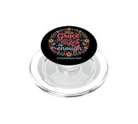 His Grace is Enough Corinthians 12:9 Verse biblique PopSockets PopGrip pour MagSafe