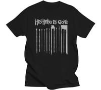 His Hero is Gone Crust Punk Band T-Shirt Man's Fashion Black Unisex Tees L