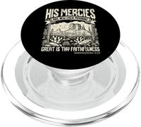 His Mercies are New Each Morning Lamentations 3 23 Verset PopSockets PopGrip pour MagSafe