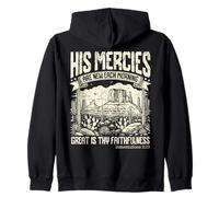 His Mercies are New Each Morning Lamentations 3 23 Verset Sweat à Capuche