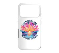 His Mercies are New Every Morning Devotional Christian Faith Coque pour iPhone 17 Pro