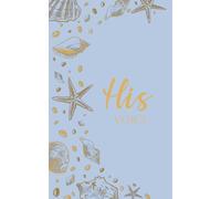 His Vows: Wedding Vow Book: Coastal Shell Design in Sky Blue and Gold - Lined Vow Booklet for Groom - Beach Wedding Ceremony Keepsake - Mix & Match Set