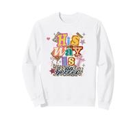 His Way is Better Christian Faith Collage imprimé léopard Sweatshirt