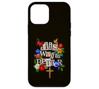 His Way is Better Christian Faith Croix Florale Colombe Oiseau Coque pour iPhone 12 Mini
