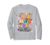 His Way is Better Imprimé léopard chrétien Tendance Manche Longue