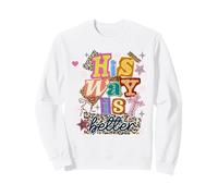 His Way is Better Imprimé léopard chrétien Tendance Sweatshirt