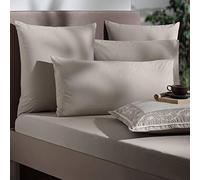 Hisar Home Stanley Hamilton Hisar Cottage Collection Drap-Housse uni 300 Fils 100% Coton égyptien de qualité (lit Simple/Double/King Size et Super King Size), Camel/Lin., Super King Size