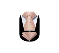 HISDERN Cravate Homme Rose Cravates et Pochette Mariage Élégant Ensemble de Cravate Mouchoir