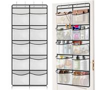 Hisdricus Rangement Porte avec 10 Poches en Filet - Organisateur Suspendu avec 4 Crochets - Étagères Suspendues 54,5 x 126 cm pour Chambre, Salon, Salle de Bain