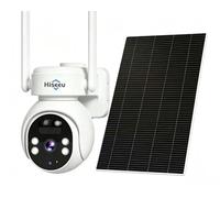 Hiseeu 3G/4G LTE Caméra Surveillance Solaire Extérieure sans Fil avec 64GB Carte SIM, 2K Super HD Pas de WiFi 100% sans Fil Caméra Extérieure, Vision Nocturne Couleur, Détection de Mouvement PIR IP66