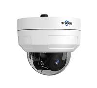 Hiseeu 5MP Caméra de Surveillance PoE Dôme, Anti-Vandalisme, Vision Nocturne IR, Caméra IP PoE PTZ, Audio Bidirectionnel, Détection Personne/Mouvement