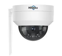 Hiseeu 5MP Caméra de Surveillance Wi-FI Extérieure Dôme, Anti-Vandalisme, 2.4G WiFi PT Caméra IP Vision Nocturne IR, Détection de Personnes/Mouvement, Audio Bidirectionnel, Alexa